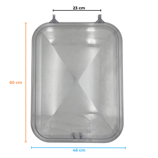 Ricambio per Lucernario Classico (Cupola PVC, Vetro)