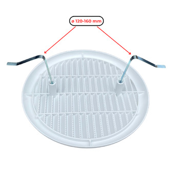 Griglia Aerazione Universale in Plastica con Molle