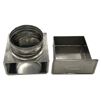 Cassetta Raccolta Ceneri Inox Monoparete AISI 316