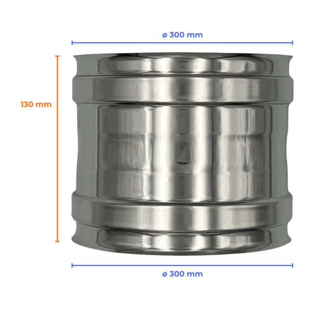 Chinese Chimney Cap Double Wall Stainless Steel AISI 316 , Chimney With Rock Wool Insulation