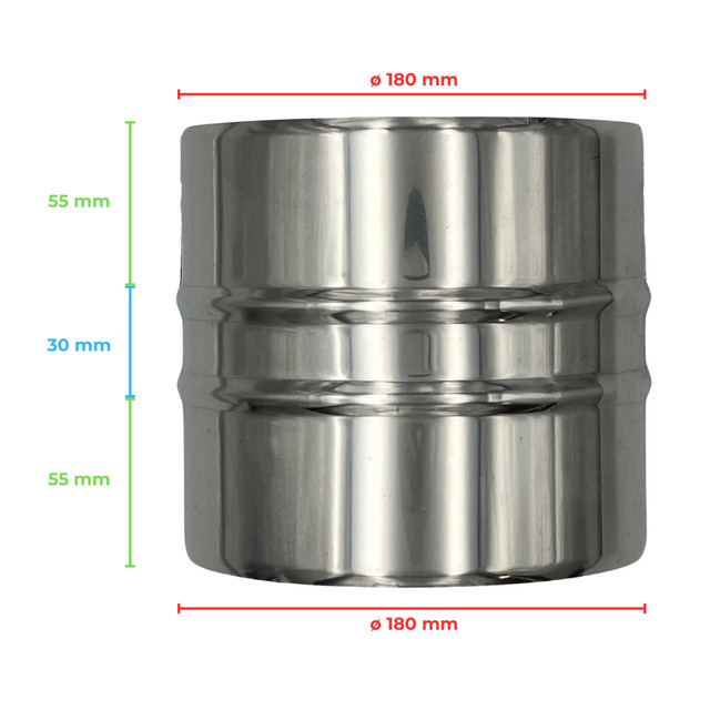 Chinese Chimney Cap Double Wall Stainless Steel AISI 316 , Chimney With Rock Wool Insulation