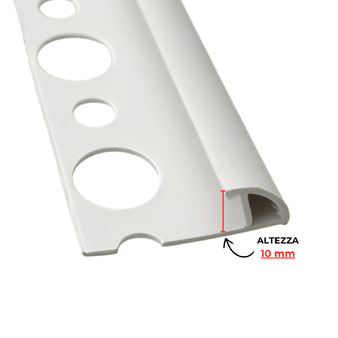 Profilo per Rivestimento Projolly PVC bianco e colorato