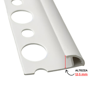 Profilo per Rivestimento Projolly PVC bianco e colorato