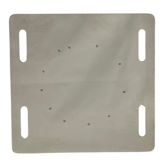 Piastra Base con Scarico Laterale Inox Monoparete AISI 316