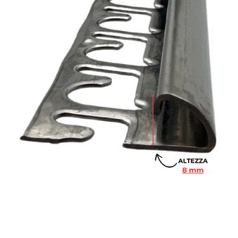 Profilo per Rivestimento Projolly Acciaio Inox AISI 304/1.4301 V2A