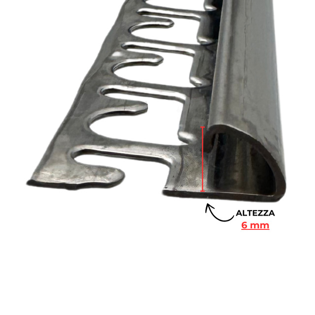 Profilo per Rivestimento Projolly Acciaio Inox AISI 304/1.4301 V2A