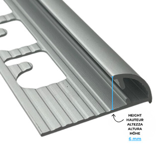 Profilo per Rivestimento Projolly Alluminio Satinato