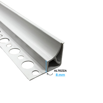 Profilo per Rivestimento Prosguscio PVC bianco