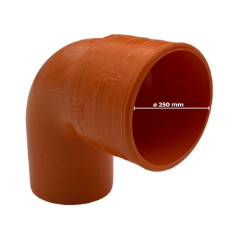 Curva 87° in PVC