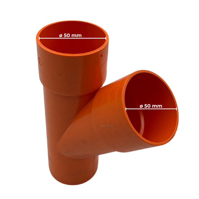 Derivazione 45° in PVC