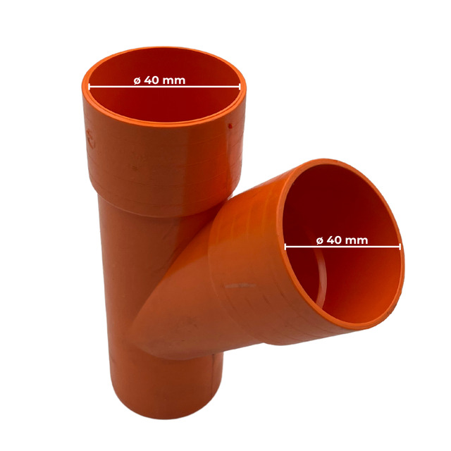 Derivazione 45° in PVC