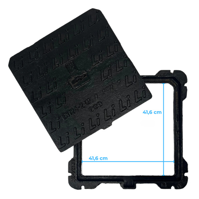 Cast Iron Manhole Cover D400, Manhole Cover With Frame Certified Uni En124-1/2