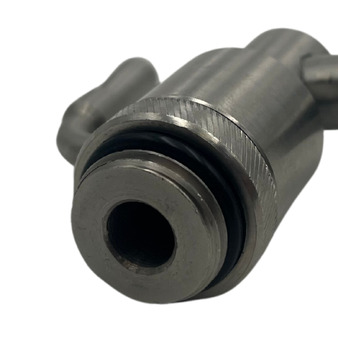Rubinetto in Acciaio Inox con Ghiera per Olio Vino e Birra con Beccuccio Ruotabile Salvagoccia 1/2 Pollice