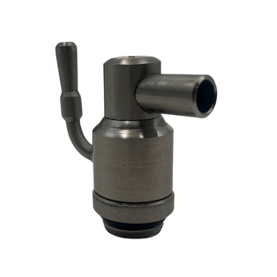 Rubinetto in Acciaio Inox con Ghiera per Olio Vino e Birra con Beccuccio Ruotabile Salvagoccia 1/2 Pollice