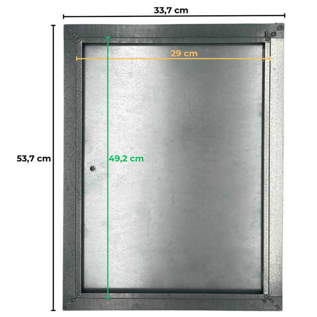 Porta Di Ispezione In Acciaio Inox 300x200 Mm - Elegante, Per Pareti E Soffitti, Design Moderno - Foto 7