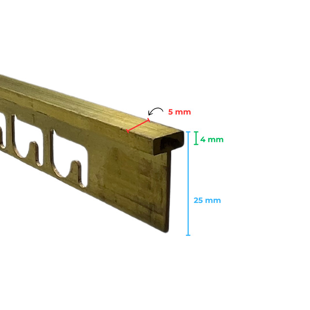 Profilo per Pavimento Projoint Ottone Naturale