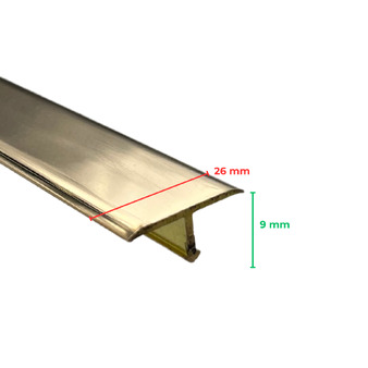 Profilo per Pavimento Procover Ottone Lucido e Cromato