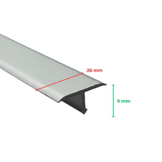 Profilo per Pavimento Procover Alluminio Satinato