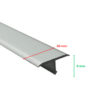 Profilo per Pavimento Procover Alluminio Satinato