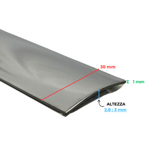 Profilo per Pavimento Prosol 30 Acciaio Inox con Adesivo