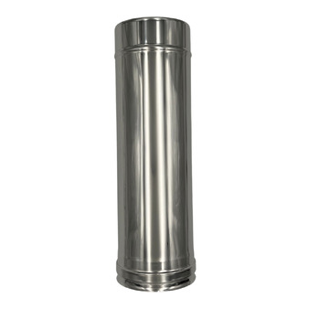 Double Wall Pipe Stainless Steel AISI 316, Chimney With Rock Wool Insulation