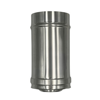 Double Wall Pipe Stainless Steel AISI 316, Chimney With Rock Wool Insulation