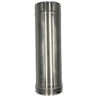 Double Wall Pipe Stainless Steel AISI 316, Chimney With Rock Wool Insulation