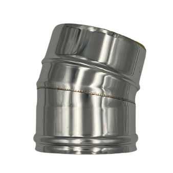 Gomito Doppia Parete Inox AISI 316