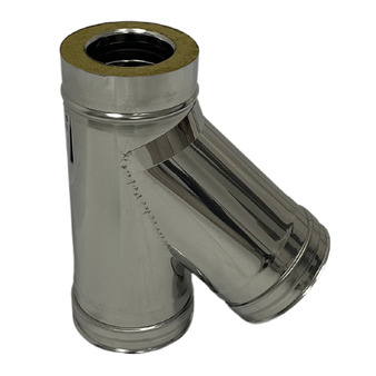 Double Wall Stainless Steel Tee Fitting