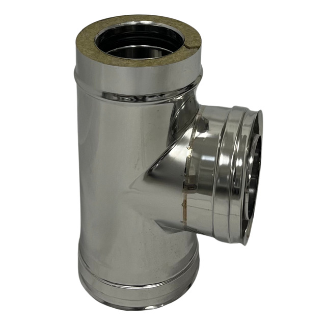 Double Wall Stainless Steel Tee Fitting