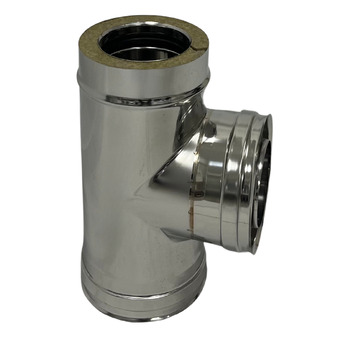Double Wall Stainless Steel Tee Fitting
