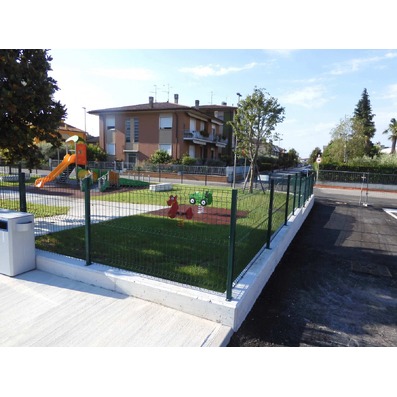 Recinzione Rigida a Pannello e Pali di Sostegno 
