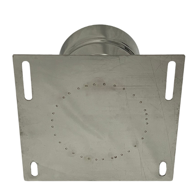 Piastra Base a Doppia Parete con Scarico Laterale Inox AISI 316