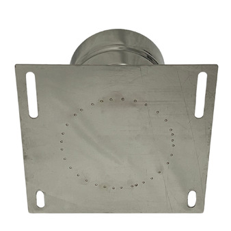 Piastra Base a Doppia Parete con Scarico Laterale Inox AISI 316