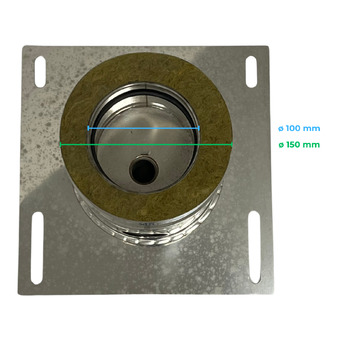 Base Plate With Lateral Condensation Drain In Double-Wall Stainless Steel