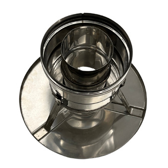 Chinese Chimney Cap Double Wall Stainless Steel AISI 316 , Chimney With Rock Wool Insulation