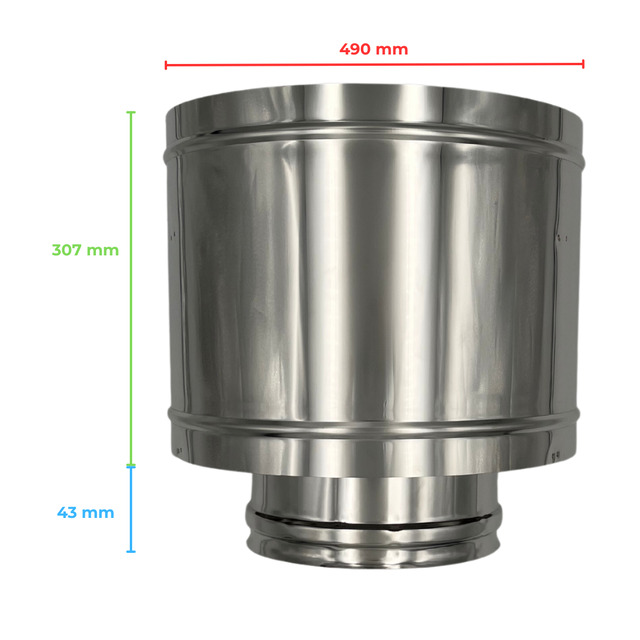 Double Wall Stainless Steel Chimney Terminal Cap