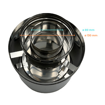 Double Wall Stainless Steel Chimney Terminal Cap