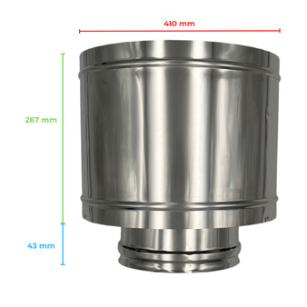 Double Wall Stainless Steel Chimney Terminal Cap