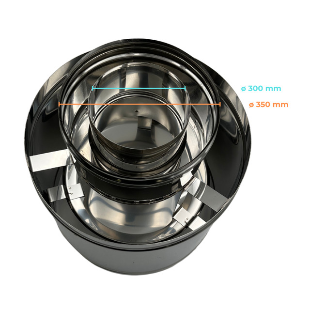Double Wall Stainless Steel Chimney Terminal Cap