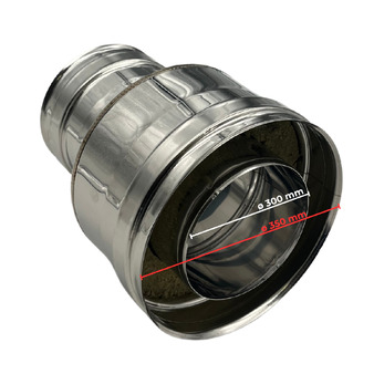 Raccordo Uscita Doppia-Mono Inox