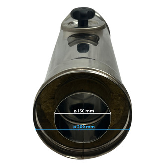 Elemento di Ispezione con Sportello Tondo a Doppia Parete Inox AISI 316