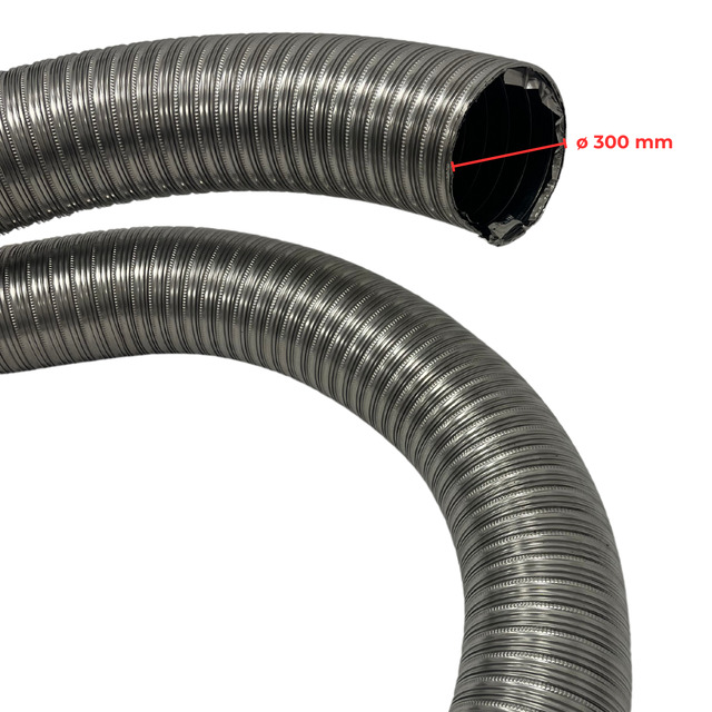 Tubo Flessibile Inox a Doppia Parete con Interno Liscio AISI 304