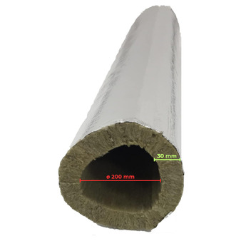 Coppelle Isolanti in Lana di Roccia Alluminate