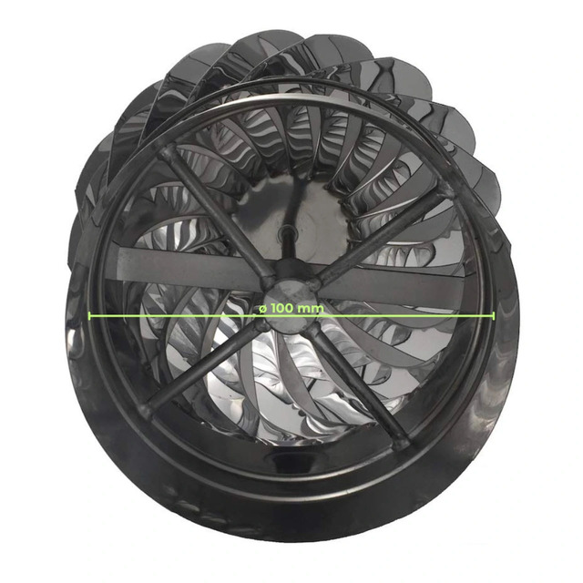 Stainless Steel Rotating Chimney Cowl Cap, Round Base