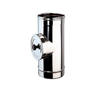 Elemento d'Ispezione con Sportello Tondo Inox