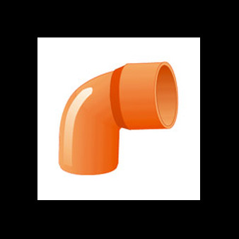 Curva 87° in PVC
