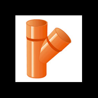 Derivazione 45° in PVC