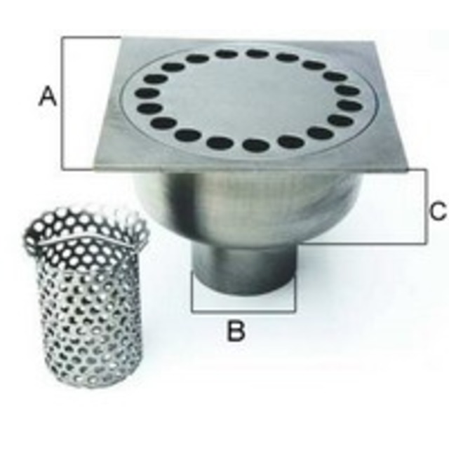 Chiusino sifonato Polipropilene / Inox