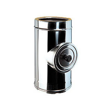 Elemento di Ispezione con Sportello Tondo a Doppia Parete Inox AISI 316